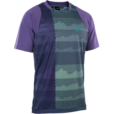 Maillot ION SCRUB Manches Courtes Vert/Violet 2023 ION Probikeshop 0